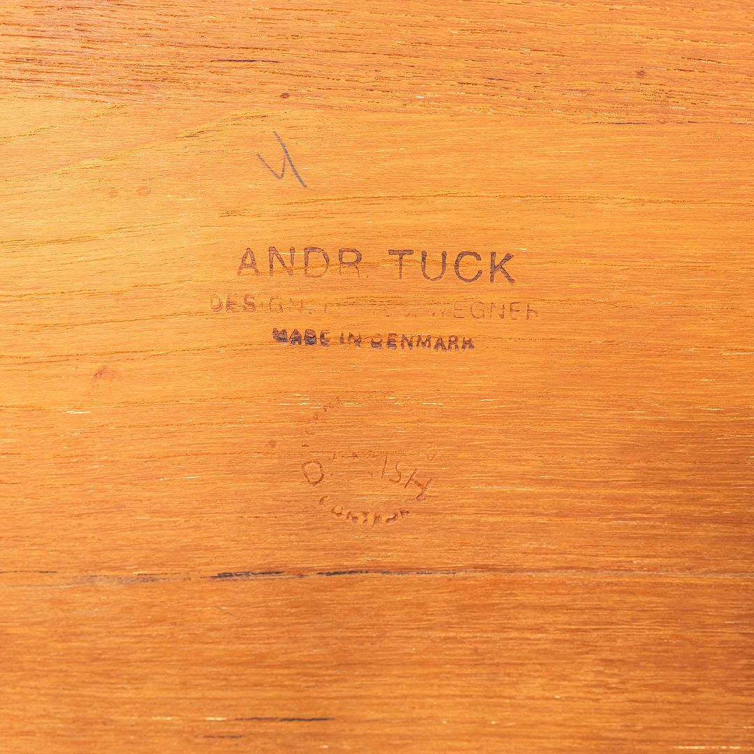 1960s Set of Three Danish Nesting Tables Hans Wegner for Andreas Tuck Teak & Oak