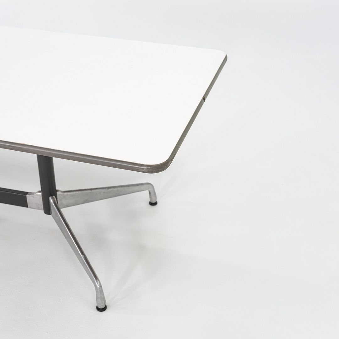 1960s Herman Miller Eames Segmented Dining Table / Conference Table in White