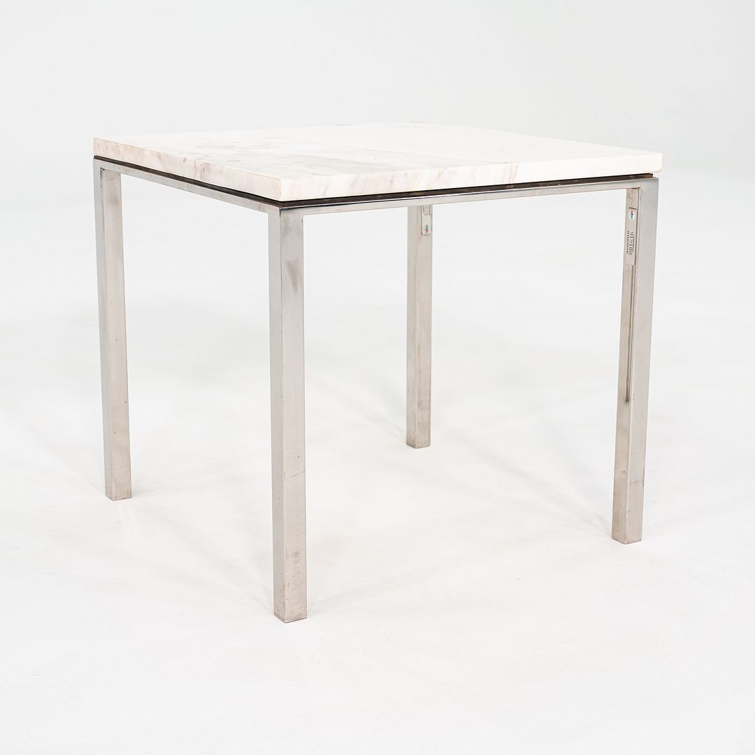 1966 Gordon Bunshaft & Davis Allen for SOM Steel & Marble Side Table Model TA-35