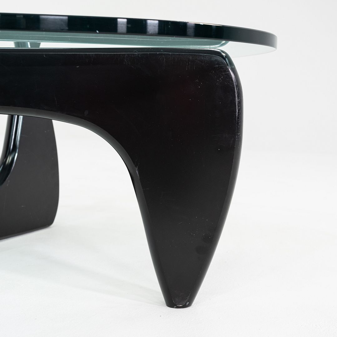 SOLD C. 2007 Isamu Noguchi for Herman Miller Coffee Table in Black with Glass Top