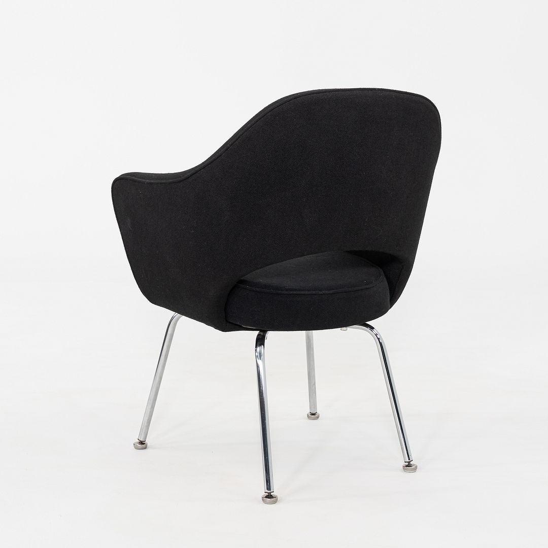 1960s Eero Saarinen for Knoll Dining Arm Chair in Grey Hopsack 8x Available