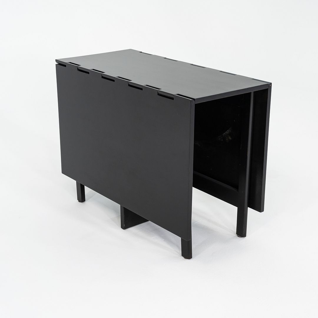 C. 1954 George Nelson Herman Miller Gate Leg Dining Table Ebonized, Model 4656