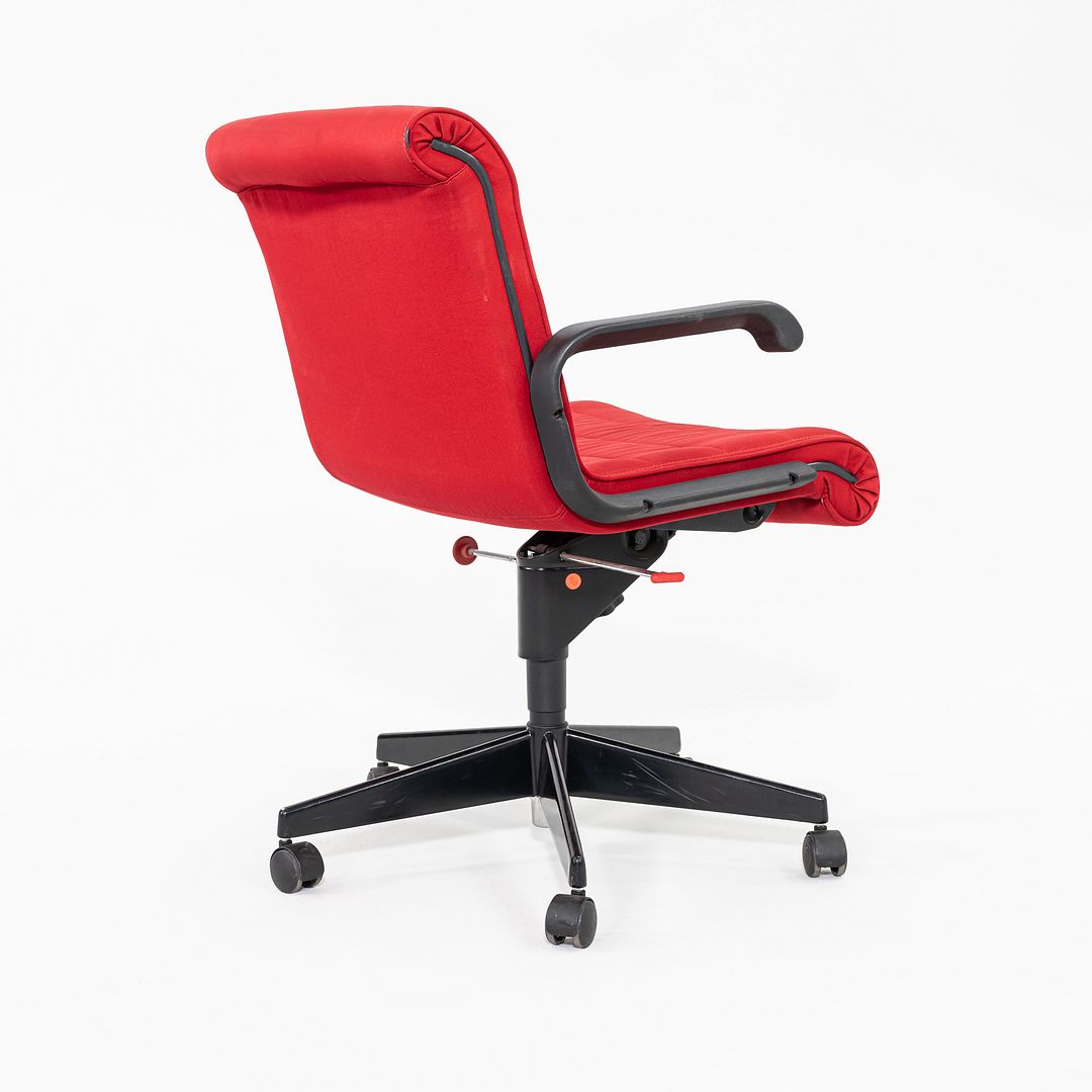 1989 Richard Sapper for Knoll Management Desk Chairs in Red Fabric 17x Available