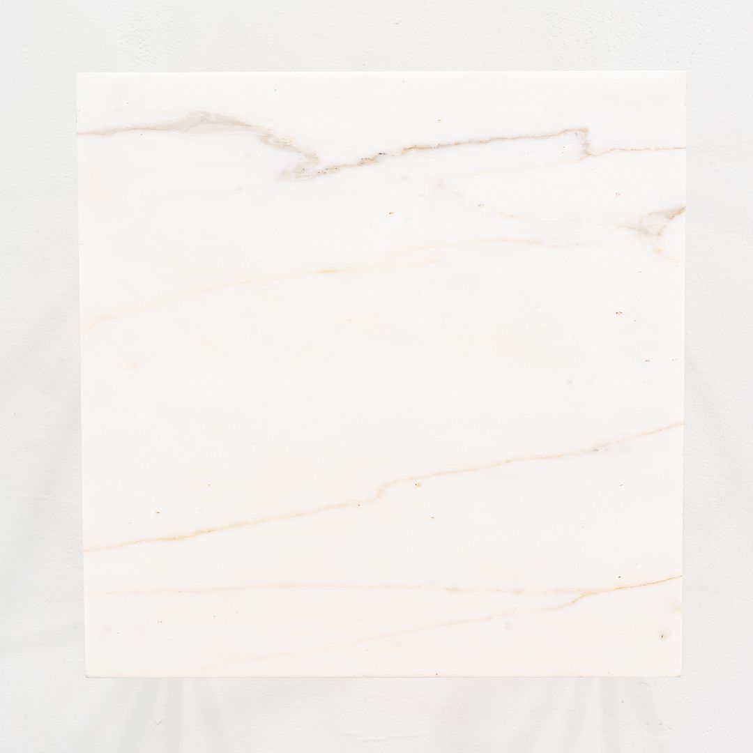 1966 Gordon Bunshaft & Davis Allen for SOM Marble & Steel Side Table 18x17in