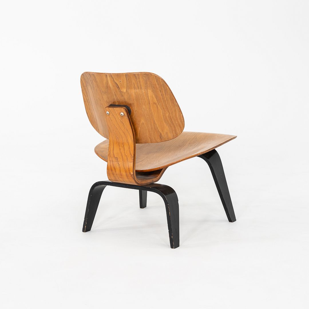 1948 Eames LCW Lounge Chair in Ash with Ebonized Legs by Evans / Herman Miller