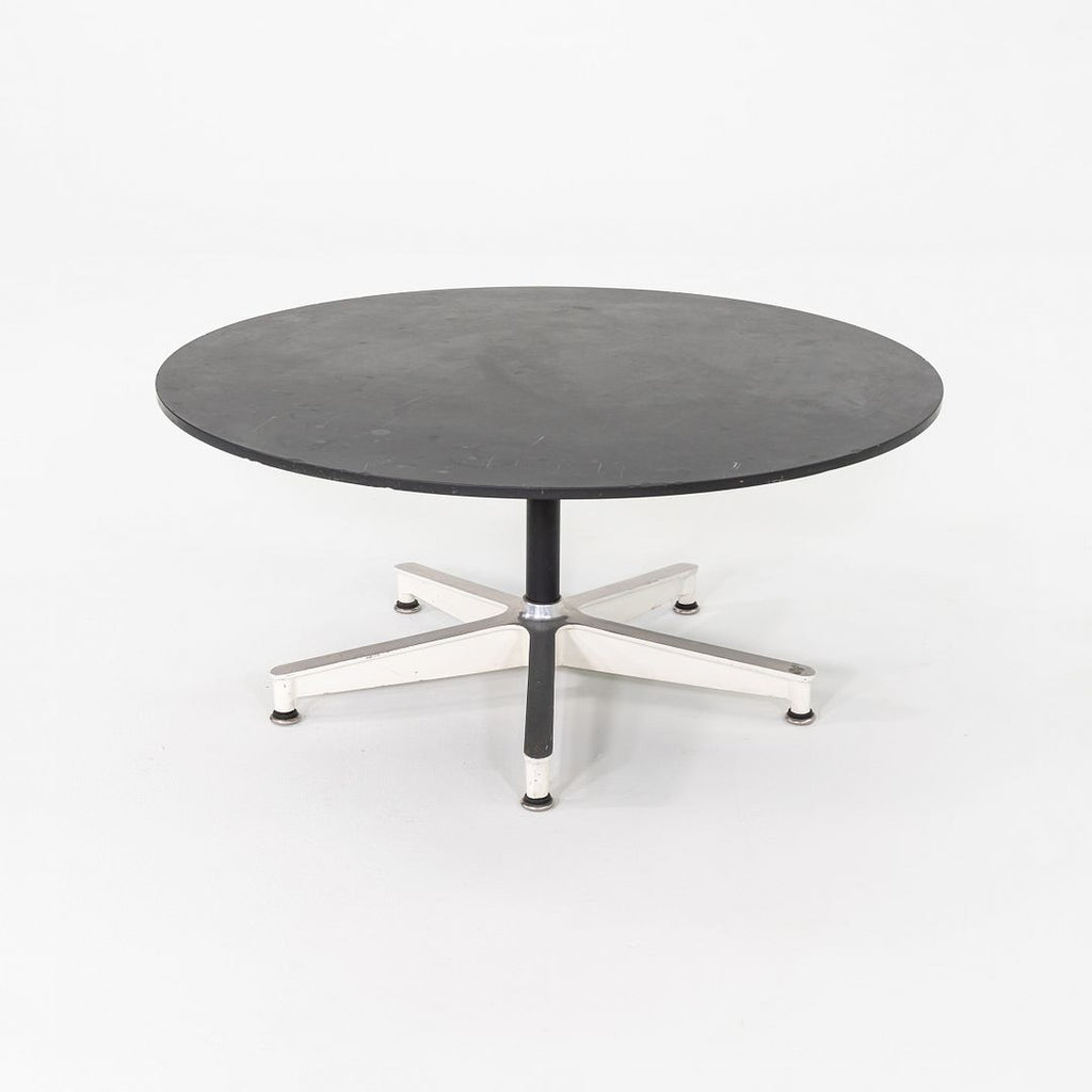 1955 Eames Herman Miller Contract Base Occasional Table w/ Black Honed Stone Top