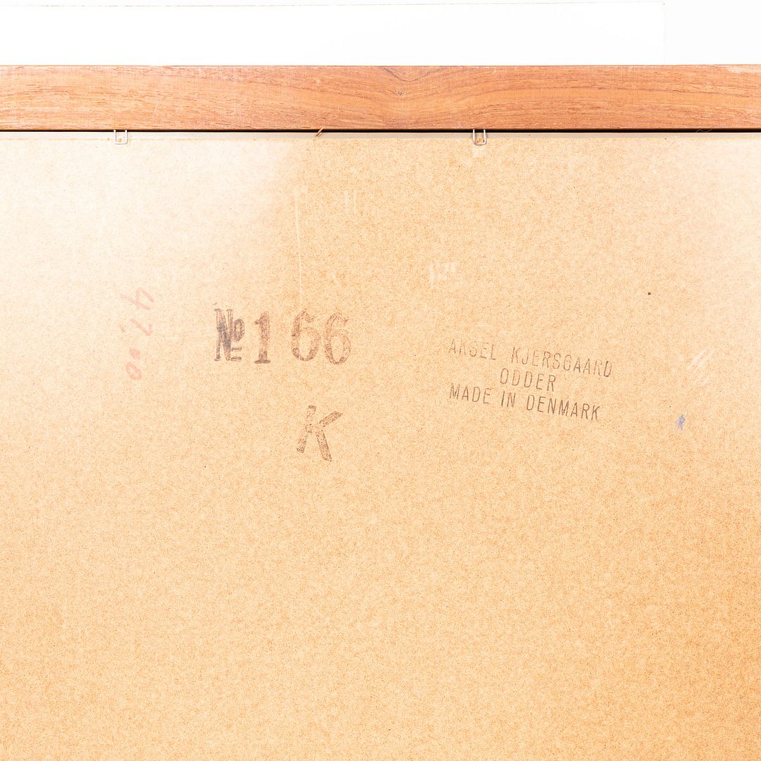 1960s Aksel Kjersgaard for Odder Mobel Danish Wall Mirror Crafted in Teak Wood