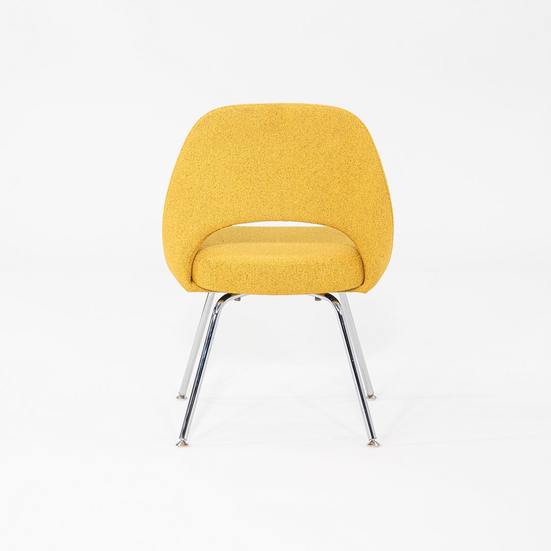 2021 Eero Saarinen for Knoll Armless Executive Dining Chair in Yellow 13x Avail