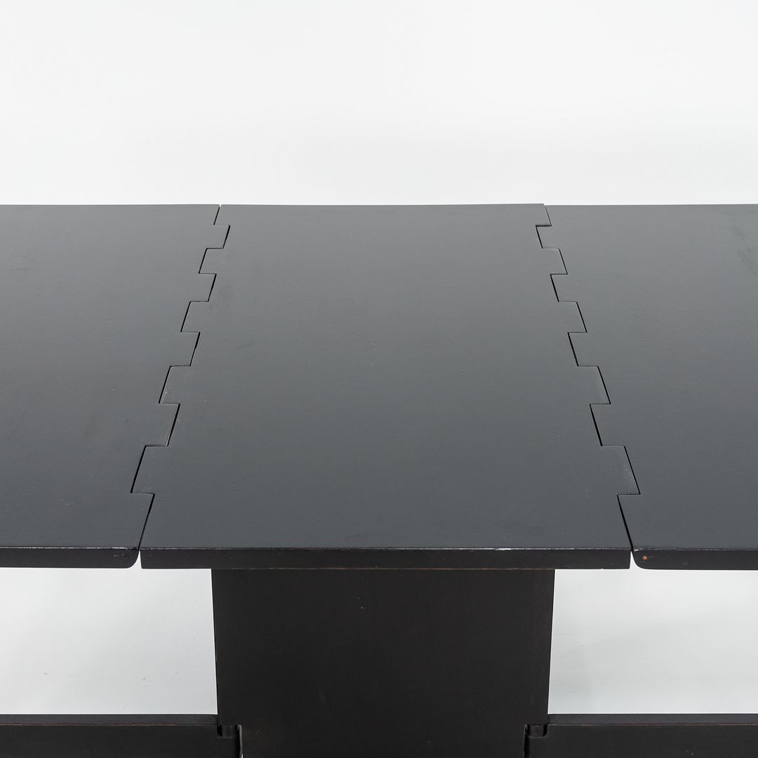 C. 1954 George Nelson Herman Miller Gate Leg Dining Table Ebonized, Model 4656