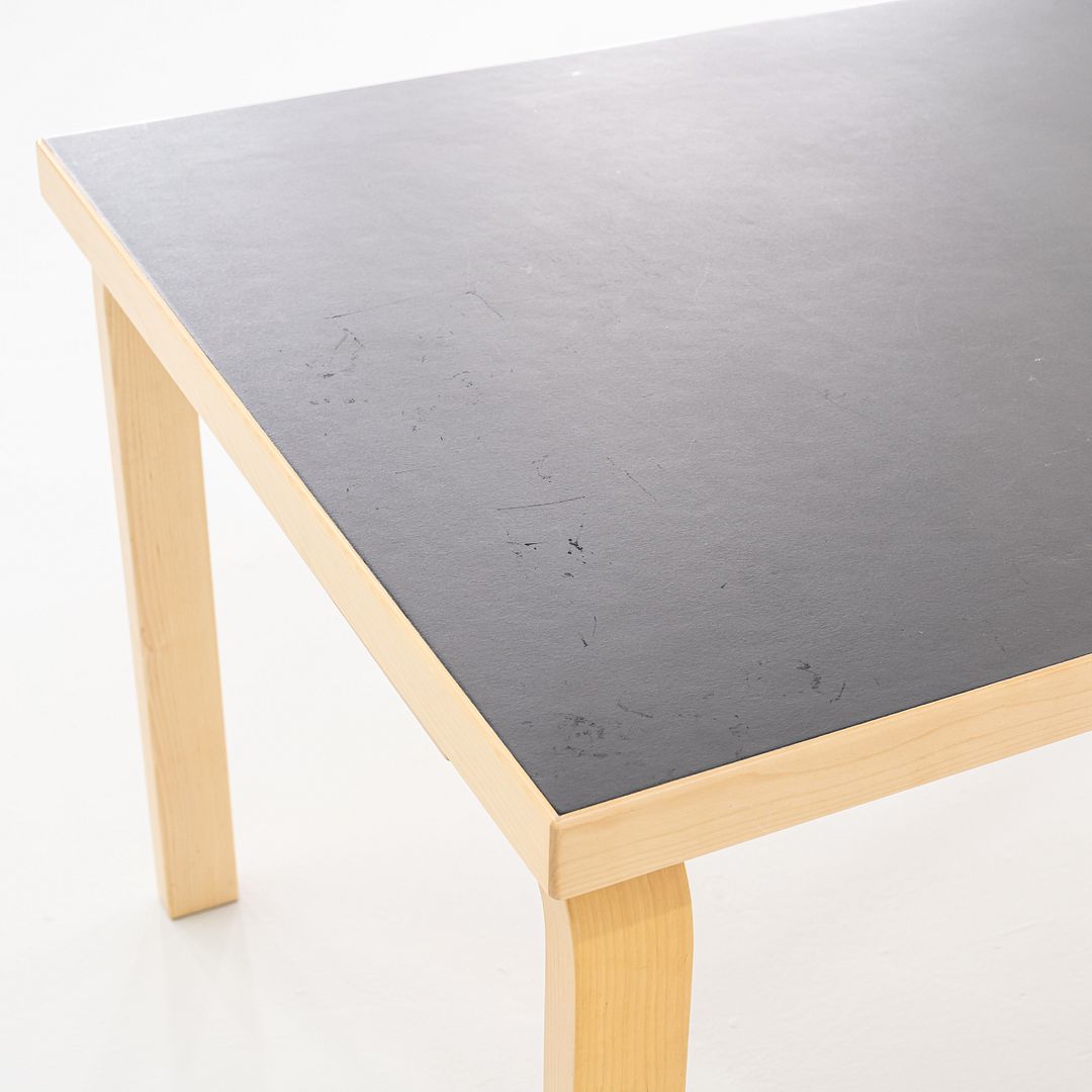 SOLD 2012 Alvar and Aino Aalto for Artek Table 81B Dining Table / Desk Black 34x54"
