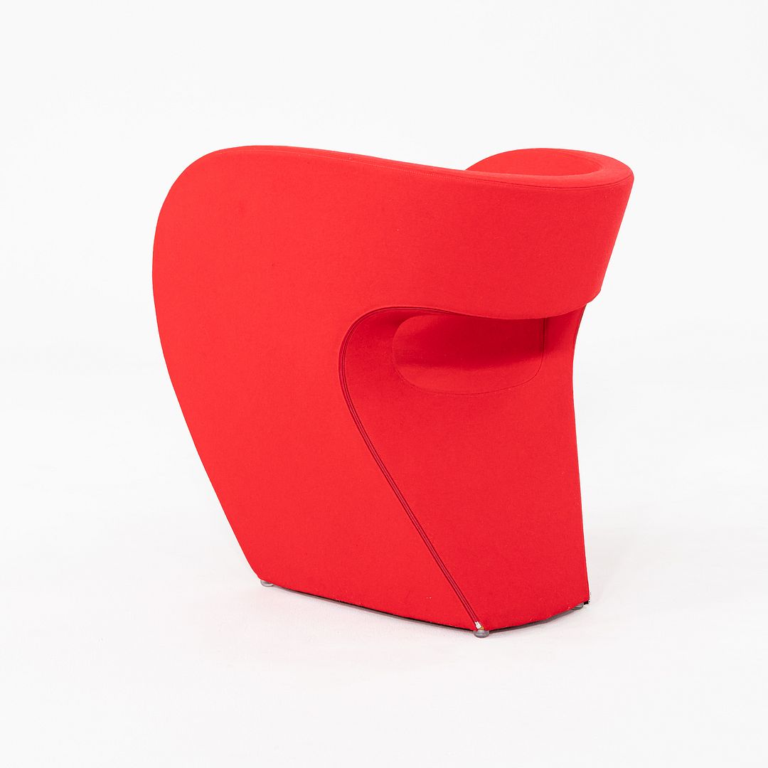 2020s Pair of Ron Arad for Moroso Victoria and Albert Easy Lounge Chairs in Red