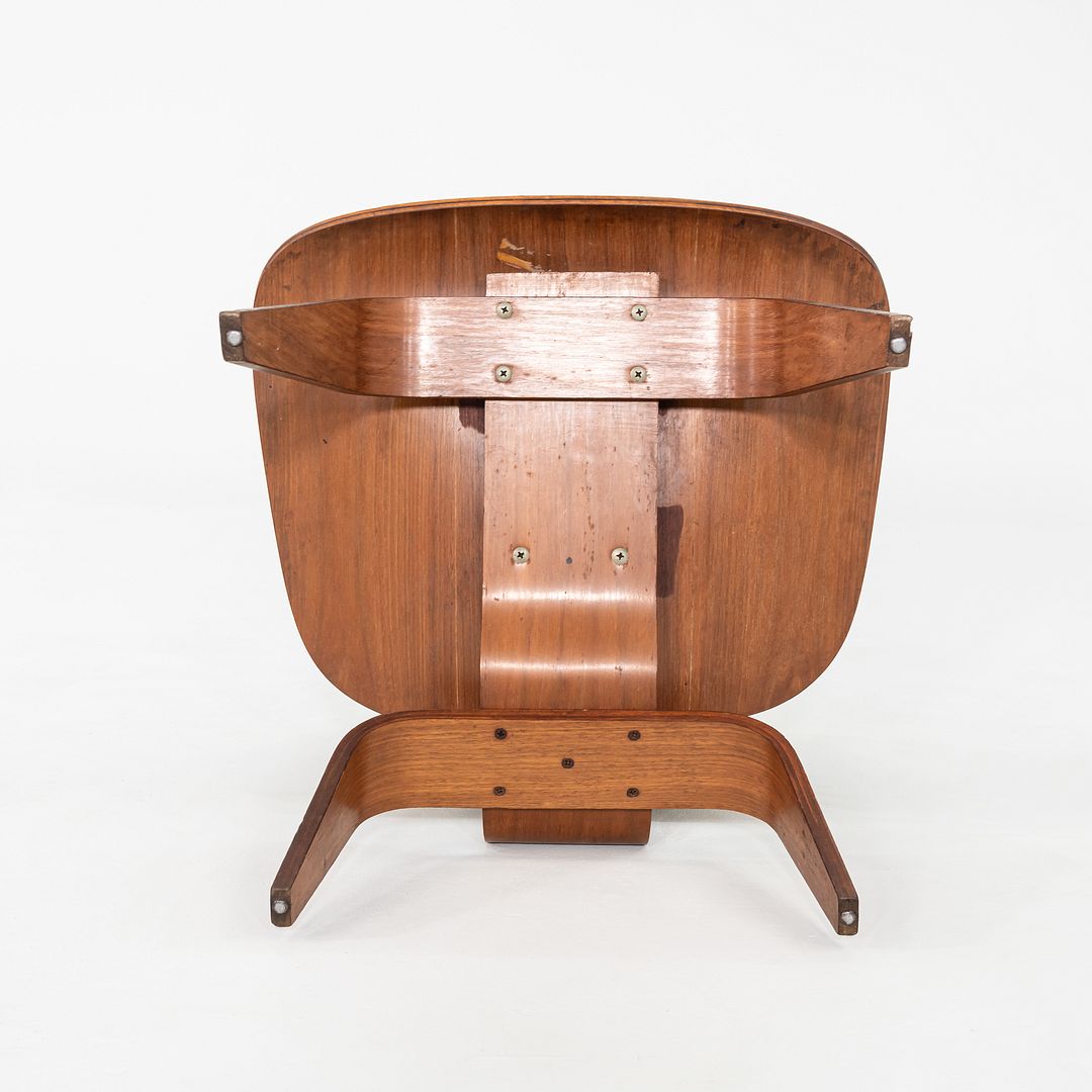 1950s Herman Miller Eames LCW Lounge Chair in Walnut w/ 5-2-4 Screw Pattern