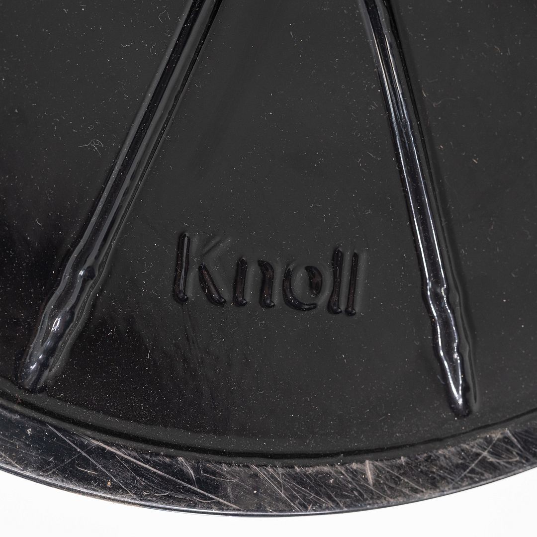 C. 2020 Eero Saarinen for Knoll Black Laminate Tulip Dining Table 42 Inches