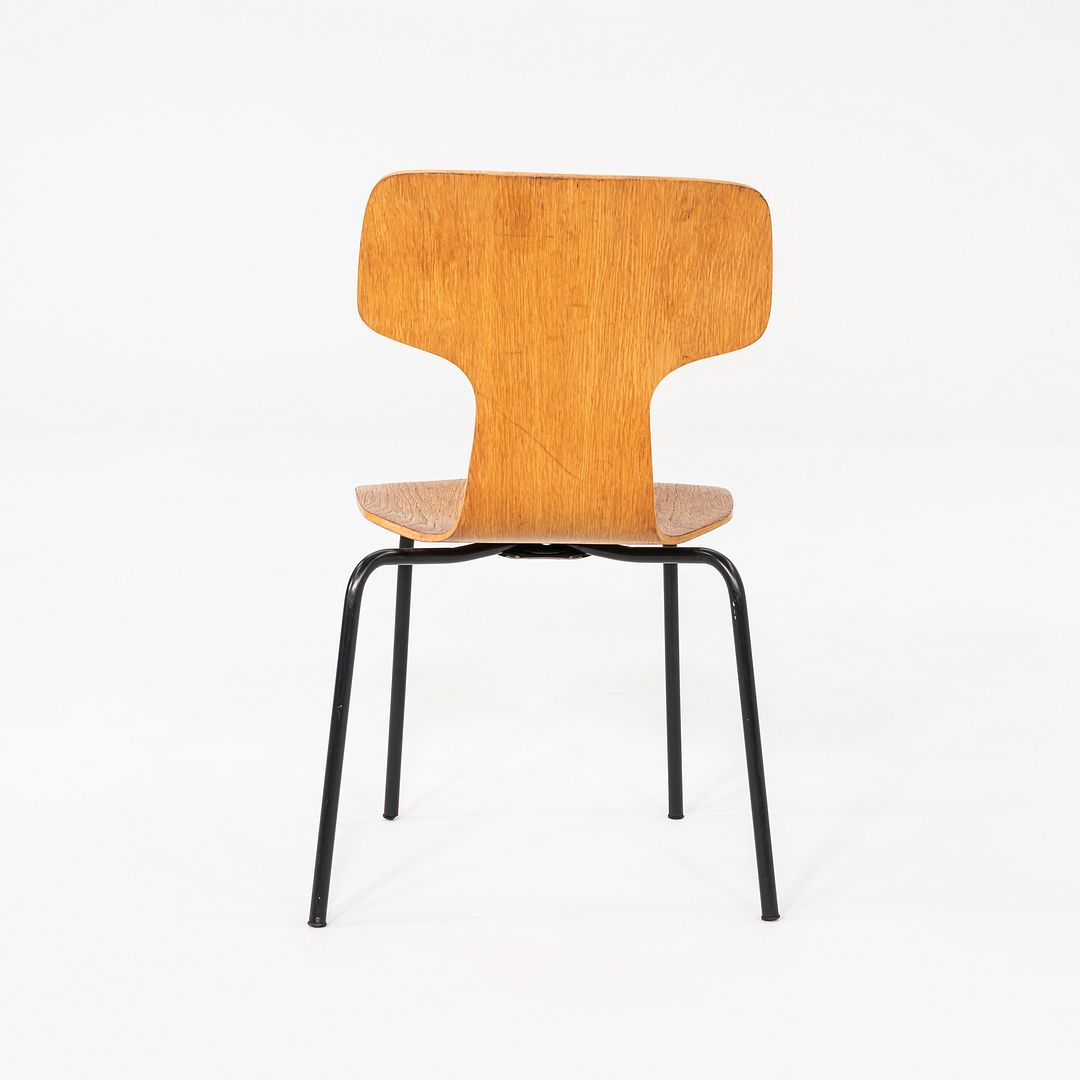 1976 Set of Three Arne Jacobsen Fritz Hansen 3123 Children's Chairs in Veneer