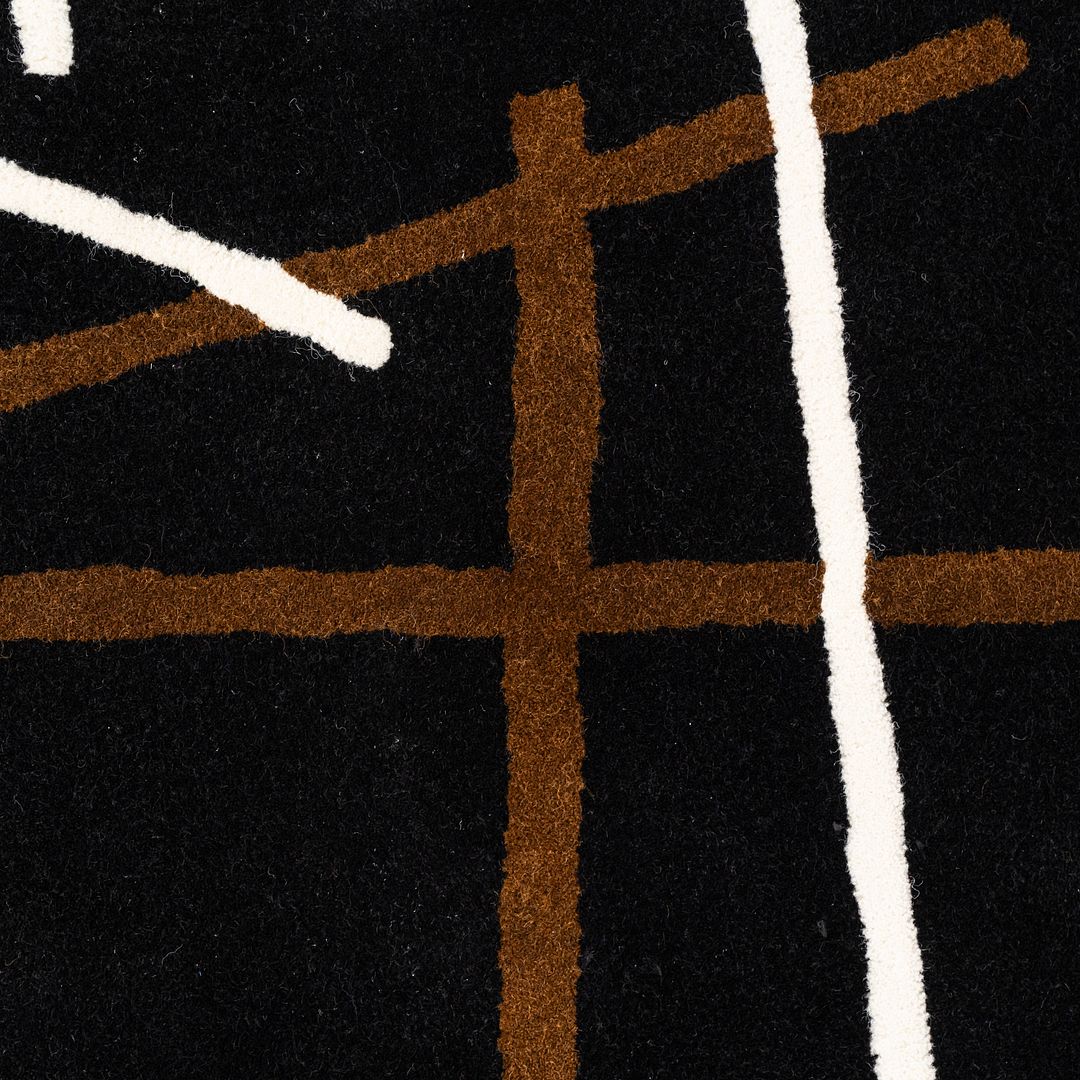 2000s DellaRobbia Studio DR Rocco Wool Area Rug New Zealand 7.5 x 10.5 feet