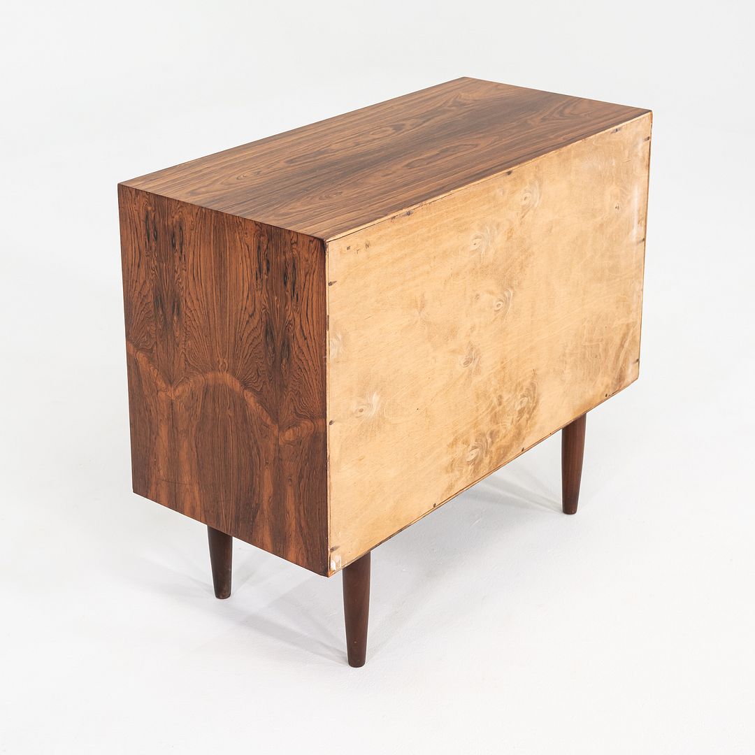 1970s Kai Kristiansen Feldballes Rosewood Media / Record Cabinet Tambour Doors