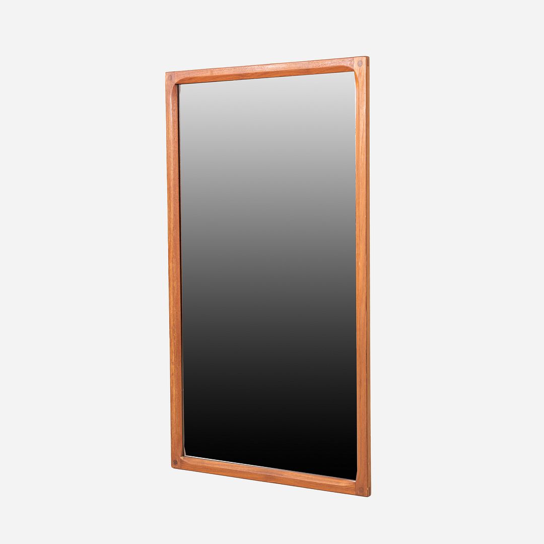 1960s Aksel Kjersgaard for Odder Mobel Danish Wall Mirror Crafted in Teak Wood