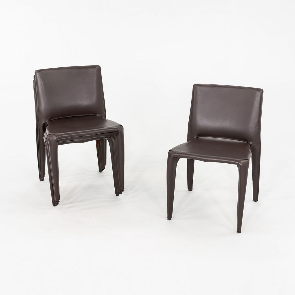 2010s Mario Bellini for Cassina Bull 422 Dining Chair in Brown Leather 12x Available