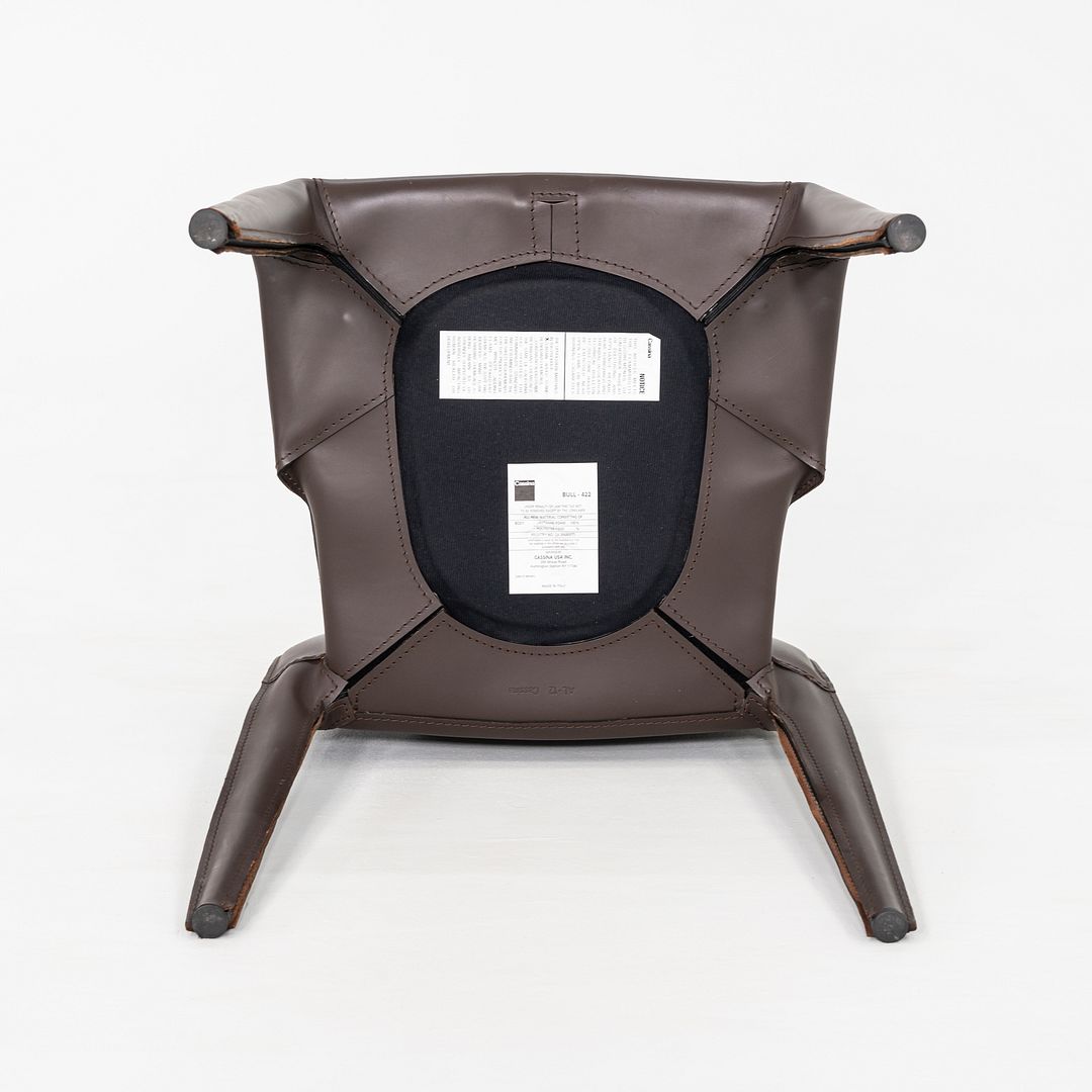 2010s Mario Bellini for Cassina Bull 422 Dining Chair in Brown Leather 12x Available