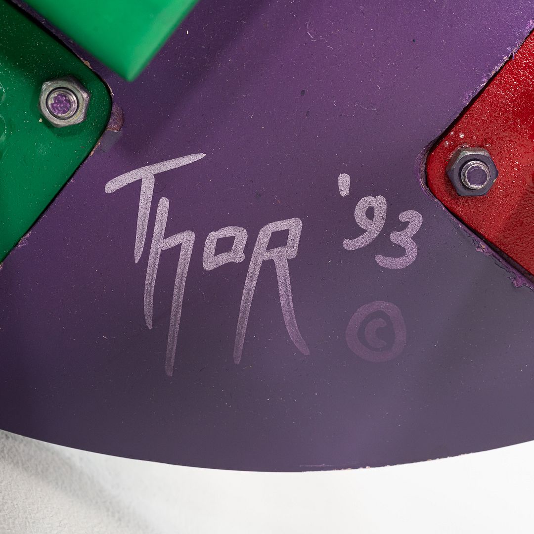 1990s Pair of Postmodern Memphis-Style Tables Designed by Thor Design Studio