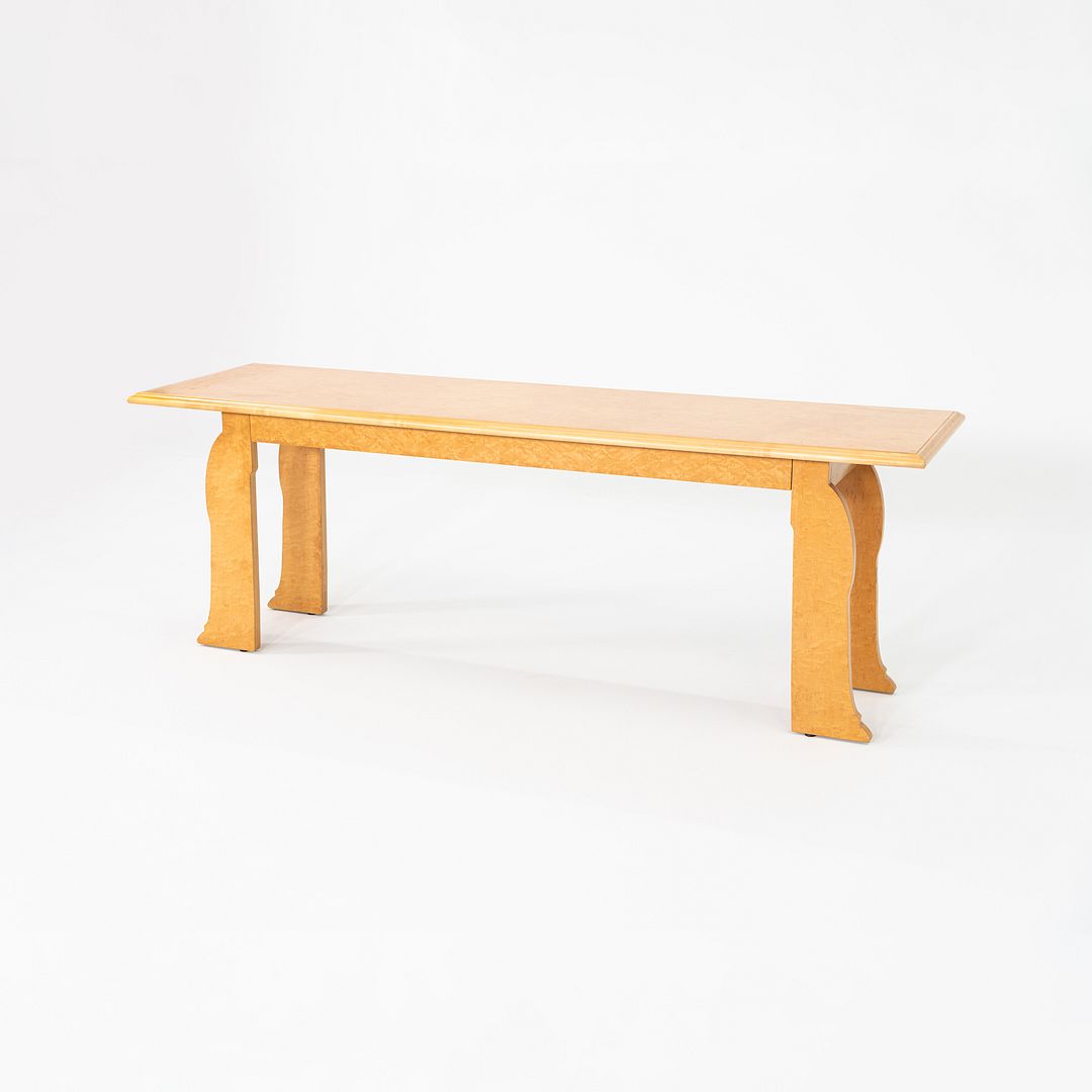 1984 Robert Venturi and Denise Scott Brown for Knoll Postmodern Console Table in Birdseye Maple