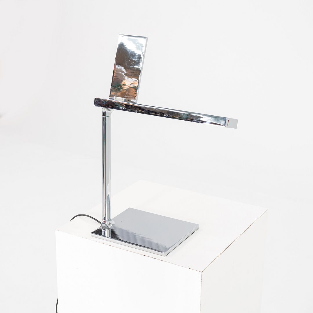 SOLD 2014 Philippe Starck for Flos D’e-Light Chrome Aluminum and Steel Table Lamp