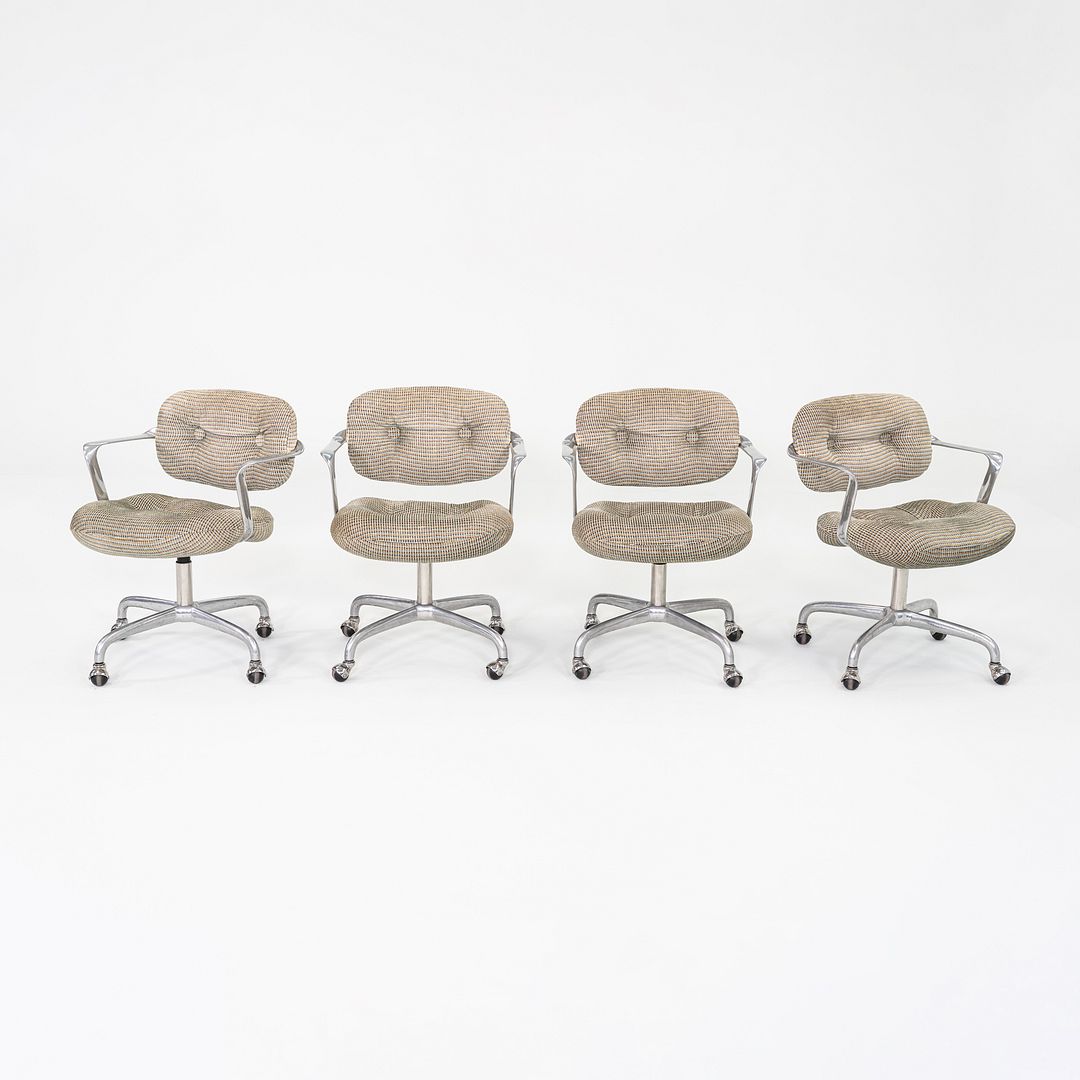 1976 Morrison Hannah for Knoll Occassional Armchair w/ Upholstered Seat 4x Avail