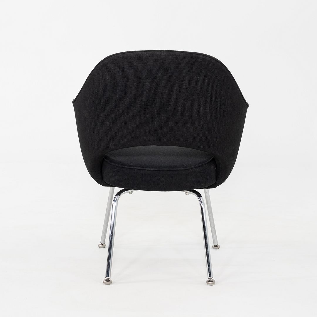 1960s Eero Saarinen for Knoll Dining Arm Chair in Grey Hopsack 8x Available