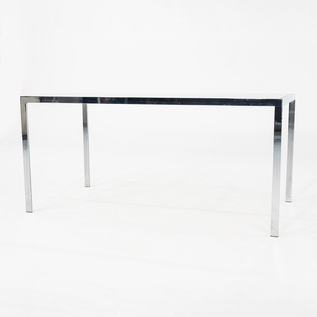 1970s Steel and Glass Dining Table Attributed to Jacob Epstein for Cumberland