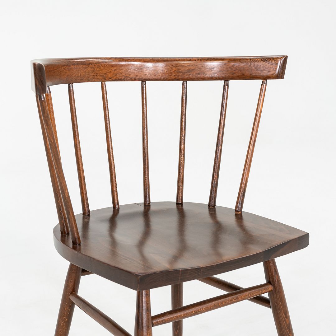 SOLD 1949 George Nakashima for Knoll N19 Straight Chair in Walnut, Freshly Refinished