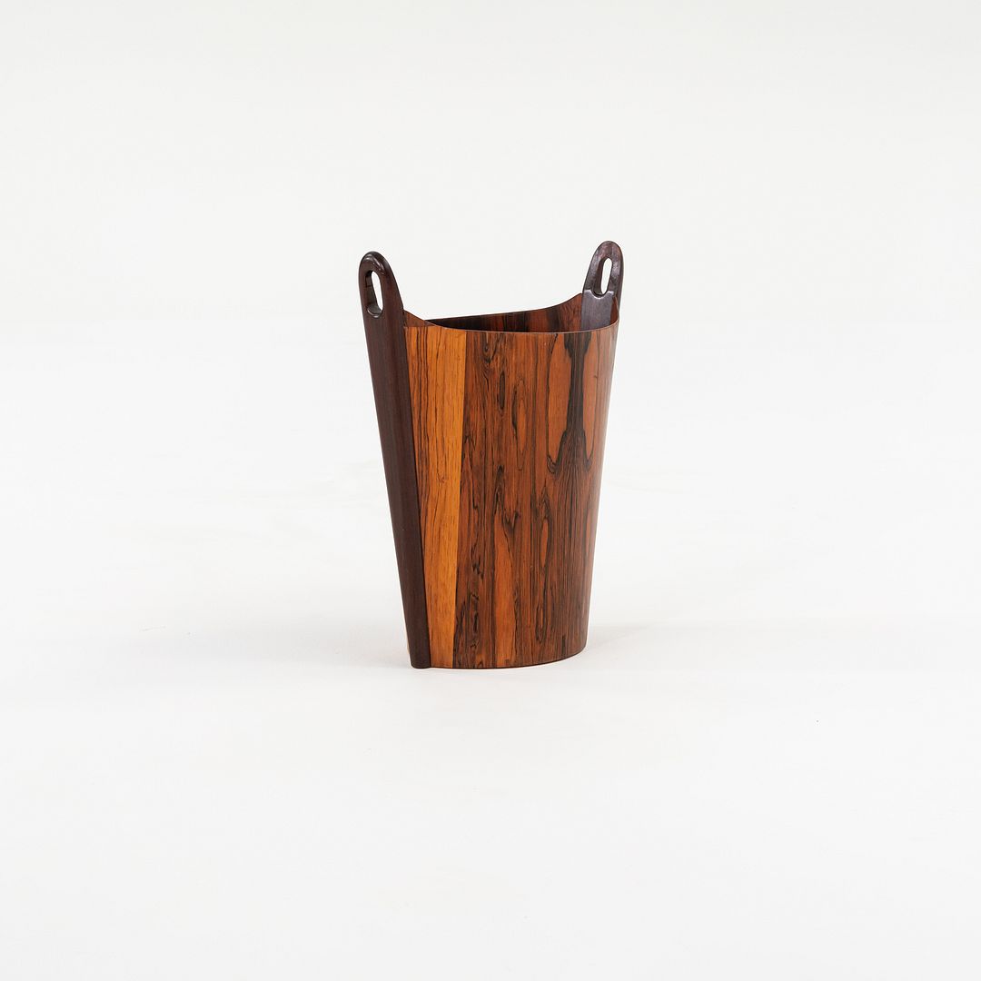 1963 Brazilian Rosewood Waste Basket Einar Barnes for P.S. Heggen Made in Norway
