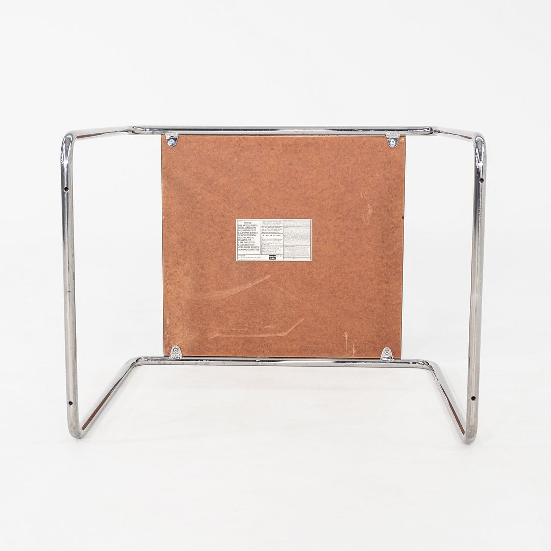 1990s Marcel Breuer Thonet Laccio Tall Side / End Table Black Laminate 2x Avail