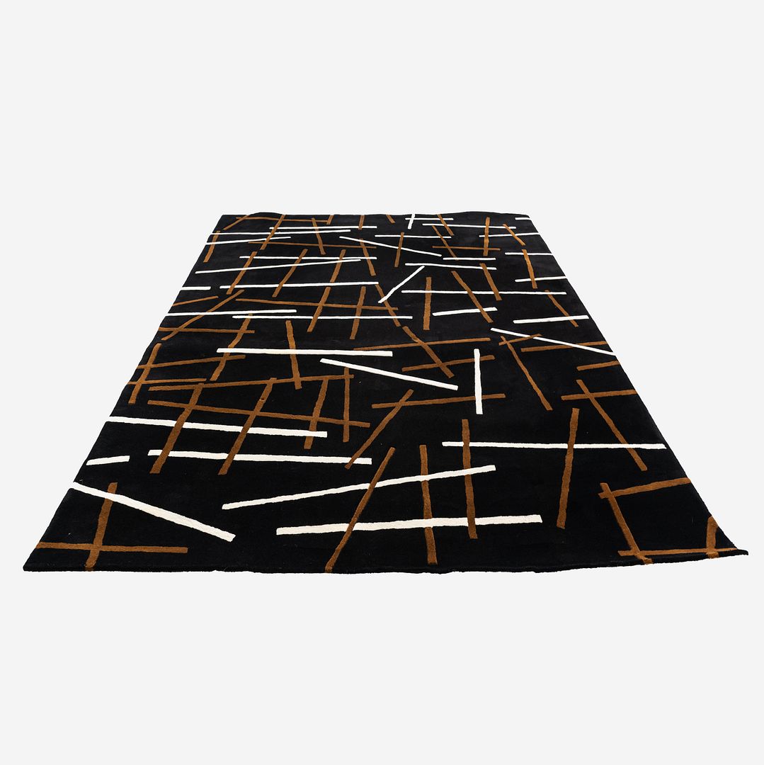 2000s DellaRobbia Studio DR Rocco Wool Area Rug New Zealand 7.5 x 10.5 feet