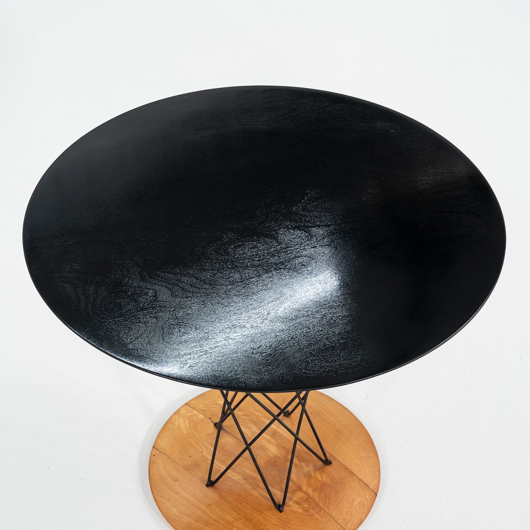 SOLD 1950s Isamu Noguchi for Knoll Children's Cyclone Table with 24" Black Top, Model 87