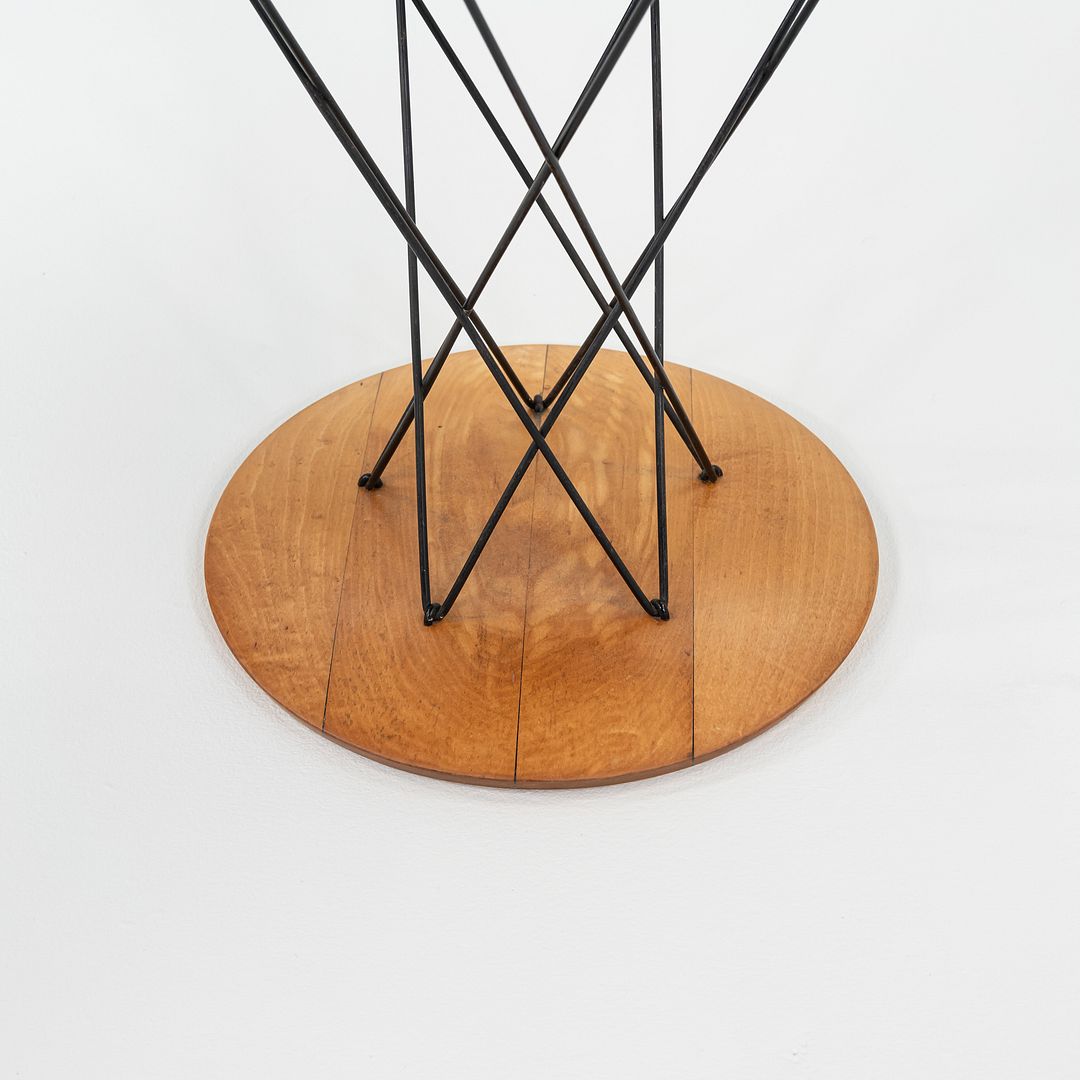 SOLD 1950s Isamu Noguchi for Knoll Children's Cyclone Table with 24" Black Top, Model 87