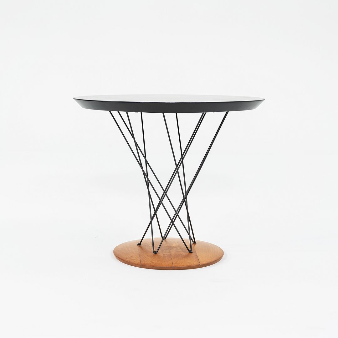 SOLD 1950s Isamu Noguchi for Knoll Children's Cyclone Table with 24" Black Top, Model 87