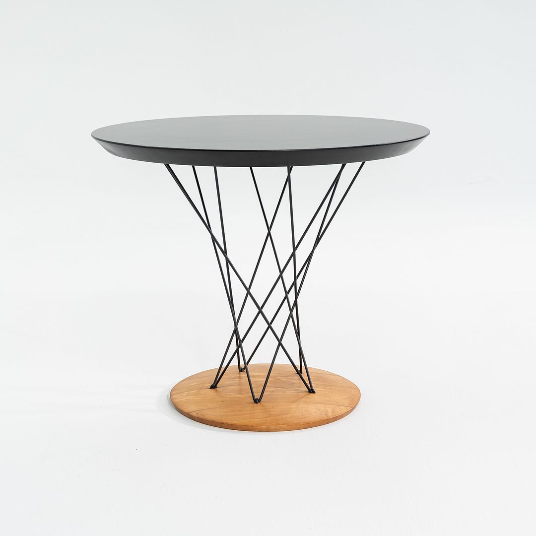 SOLD 1950s Isamu Noguchi for Knoll Children's Cyclone Table with 24" Black Top, Model 87