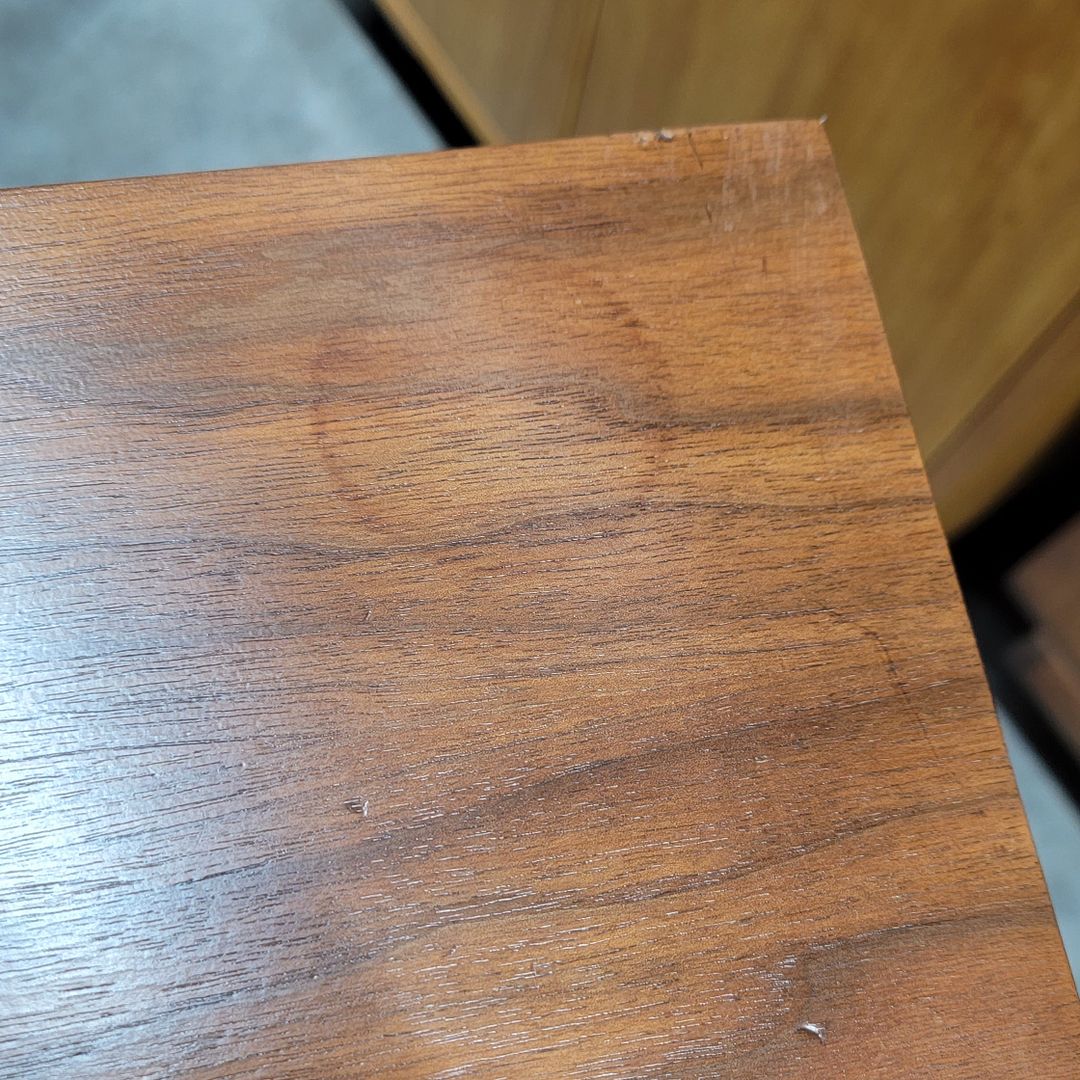 1954 Four-Drawer Thin Edge Dresser Cabinet by George Nelson for Herman Miller in Walnut