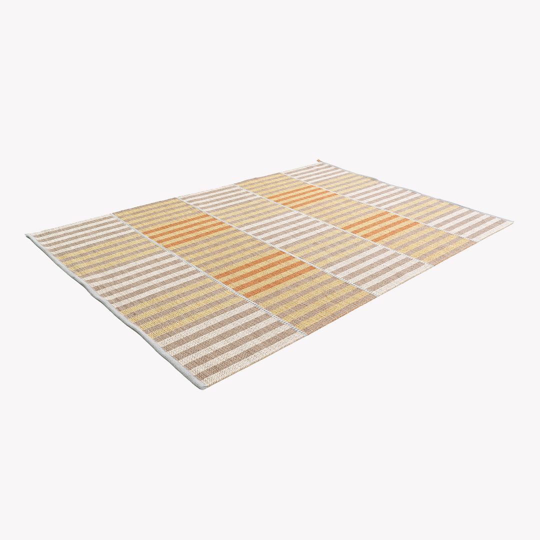 2024 Ingrid Dessau for Kasthall Karusell Rug 200x300cm Yellow Striped Pattern