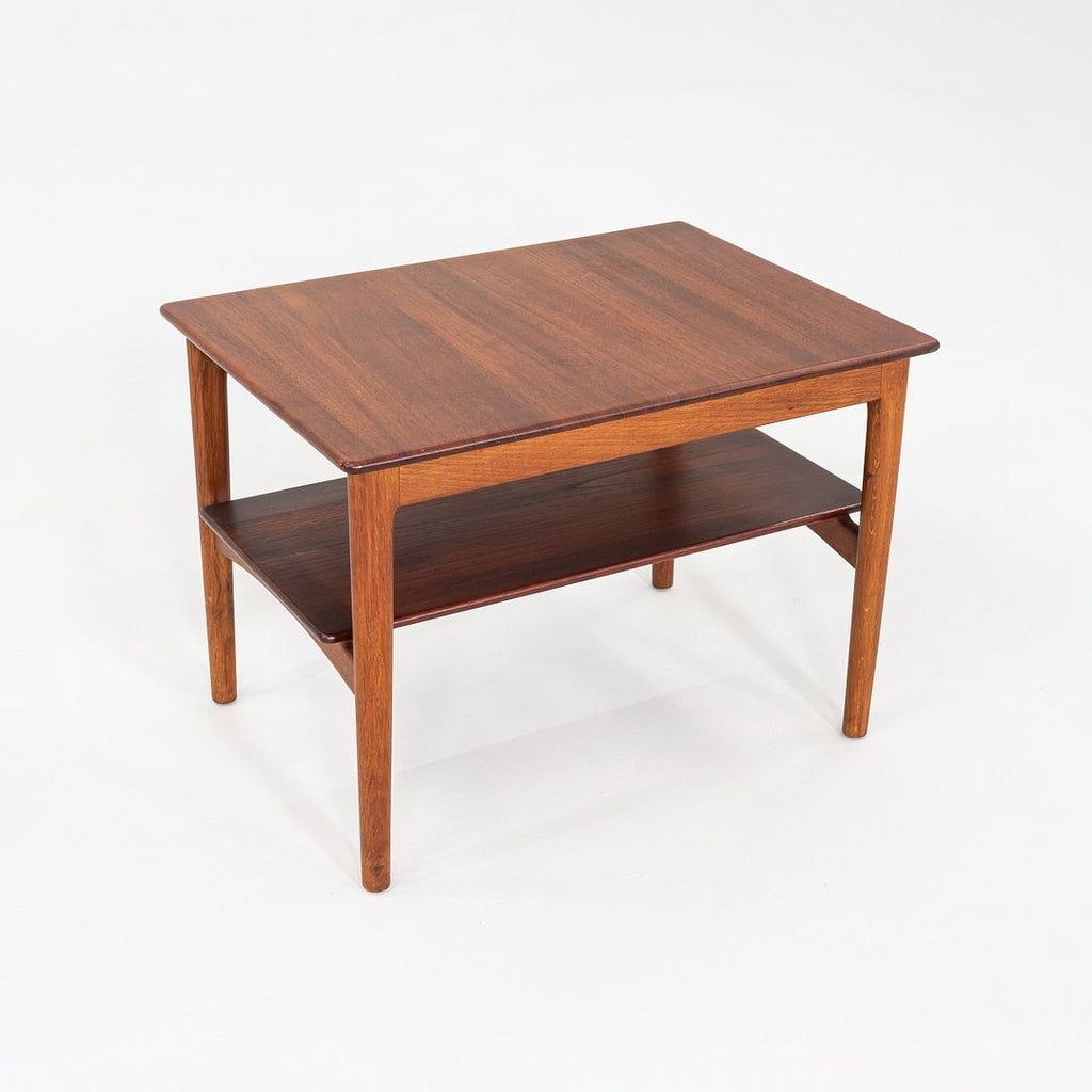 SOLD C. 1959 Hans Wegner for Johannes Hansen Teak & Oak End/Side Table 21 x 29 Inches