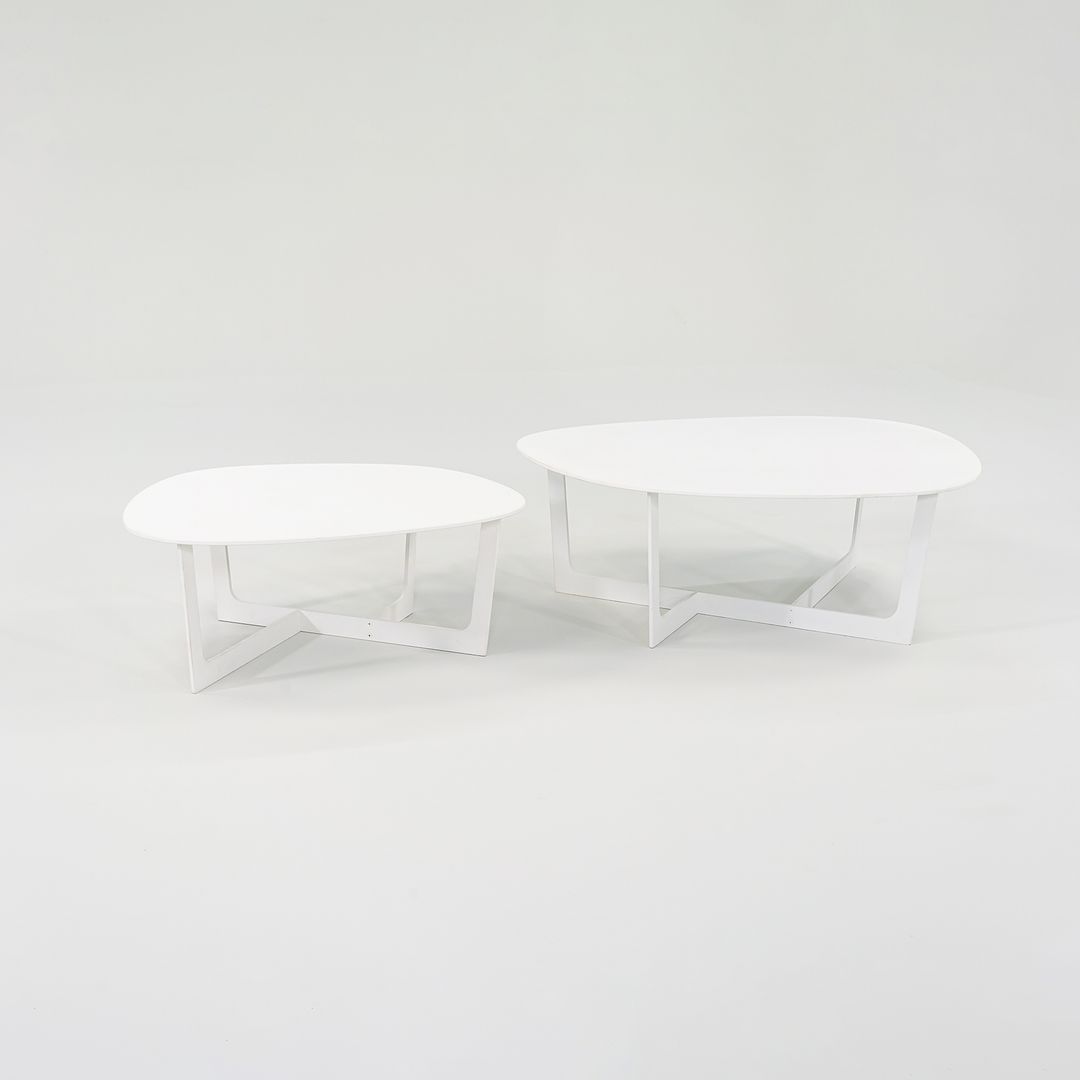 2010s Erik Jorgensen Insula Coffee Table by Ernst & Jensen in White Small 2x Available