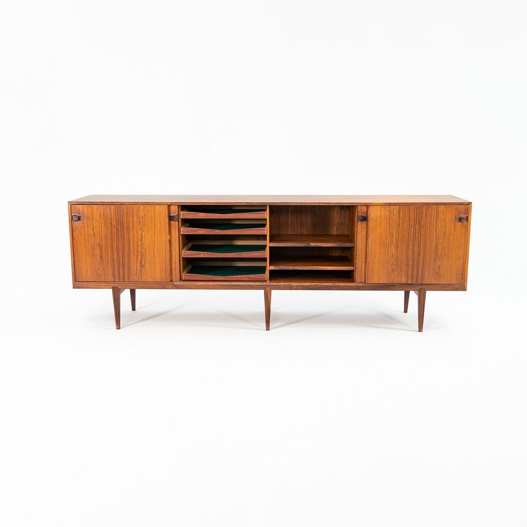 1950s Brazilian Rosewood Credenza Cabinet by Henry Rosengren Hansen for Brande Møbelindustri