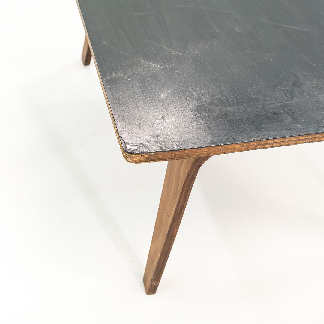 1946 Otw Coffee Table By Ray And Charles Eames For Evans Products Company in Birch with Black Top