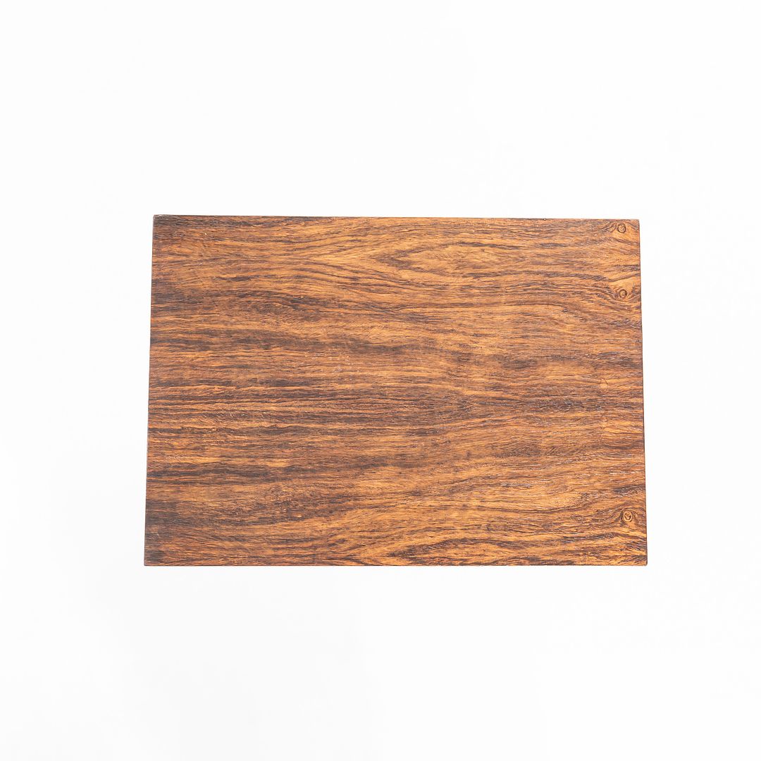 1950s George Nelson for Herman Miller Side Table / Nightstand on Pedestal Base in Rosewood