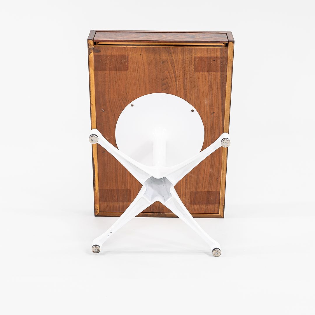 1950s George Nelson for Herman Miller Side Table / Nightstand on Pedestal Base in Rosewood