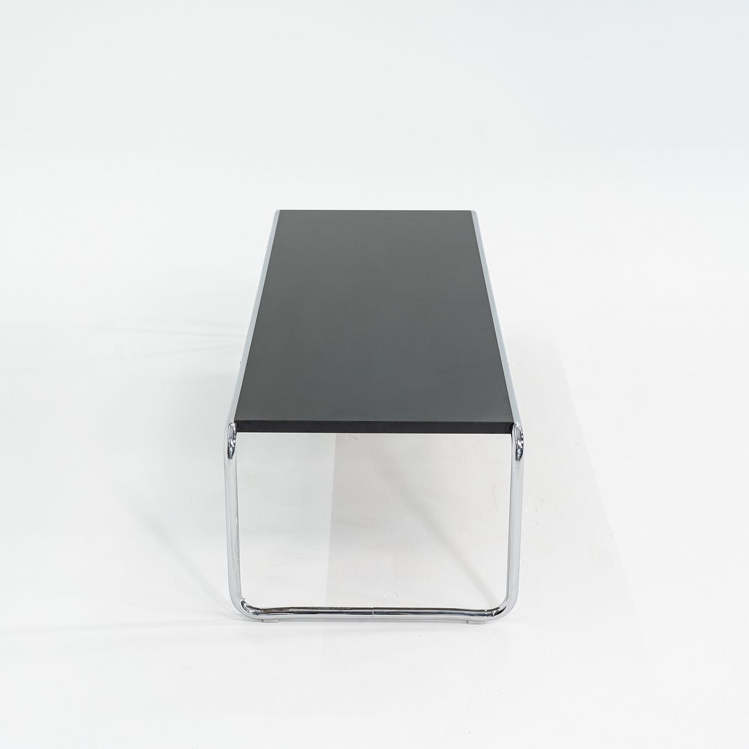 2023 Marcel Breuer for Knoll Laccio Coffee Table with Black Laminate Top 53x19"