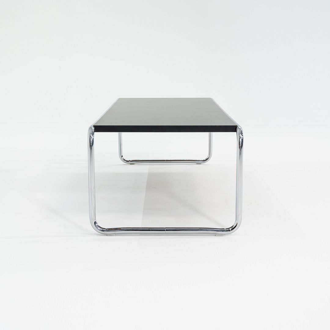 2023 Marcel Breuer for Knoll Laccio Coffee Table with Black Laminate Top 53x19"