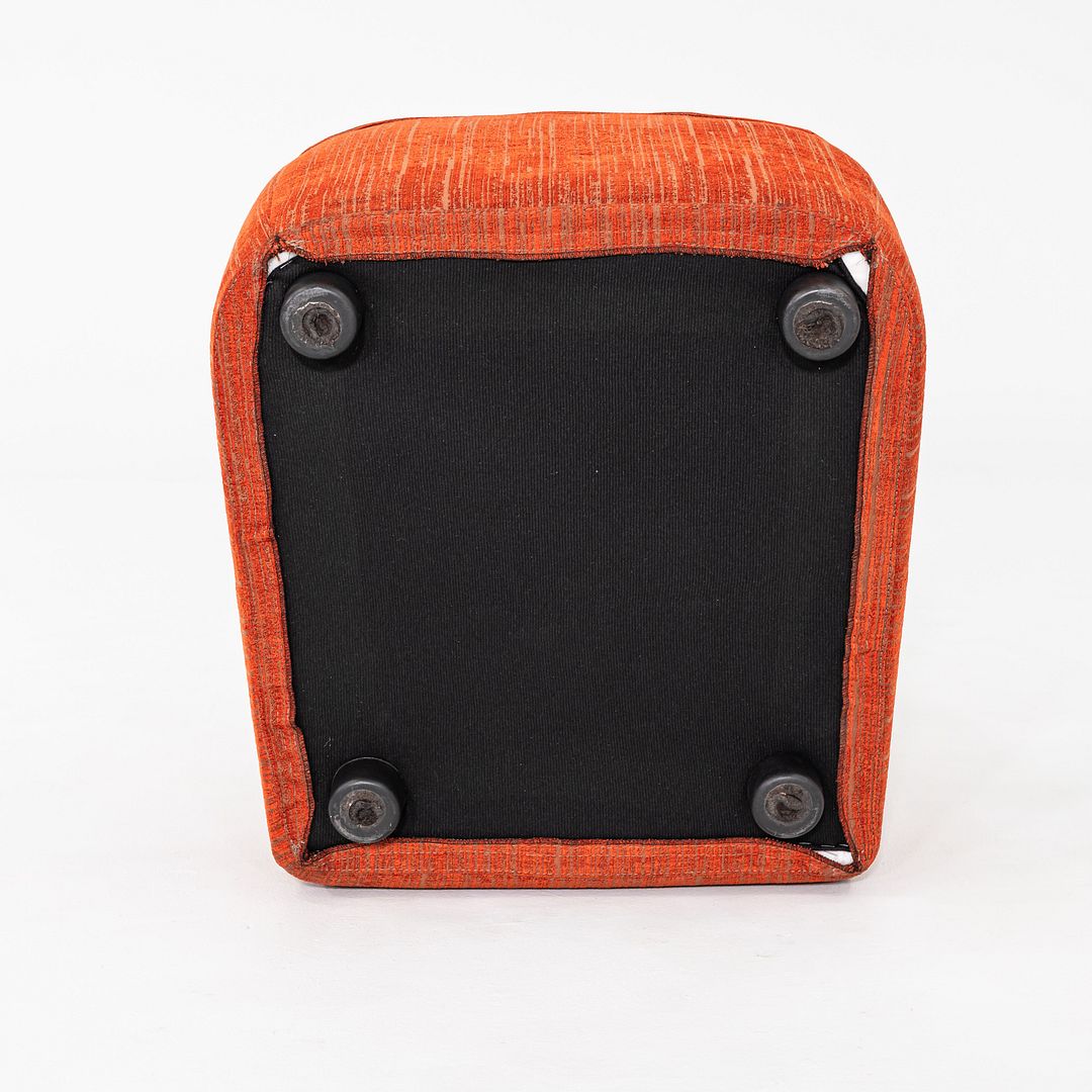 2020s Pair of Paola Navone for Casamilano Armless Lounge Chairs in Orange Fabric