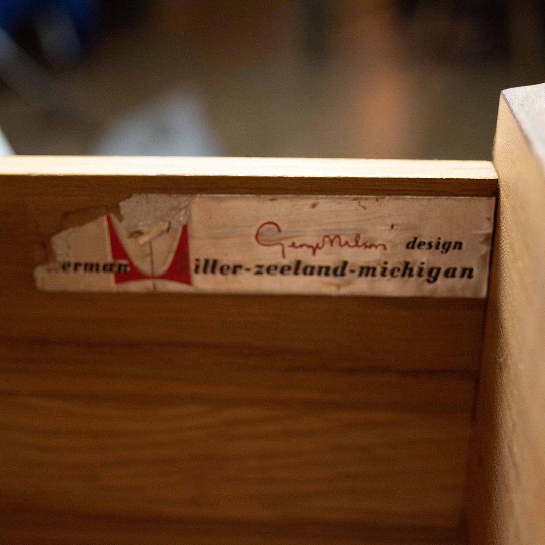 1955 BCS Secretarial Desk by George Nelson for Herman Miller in Walnut