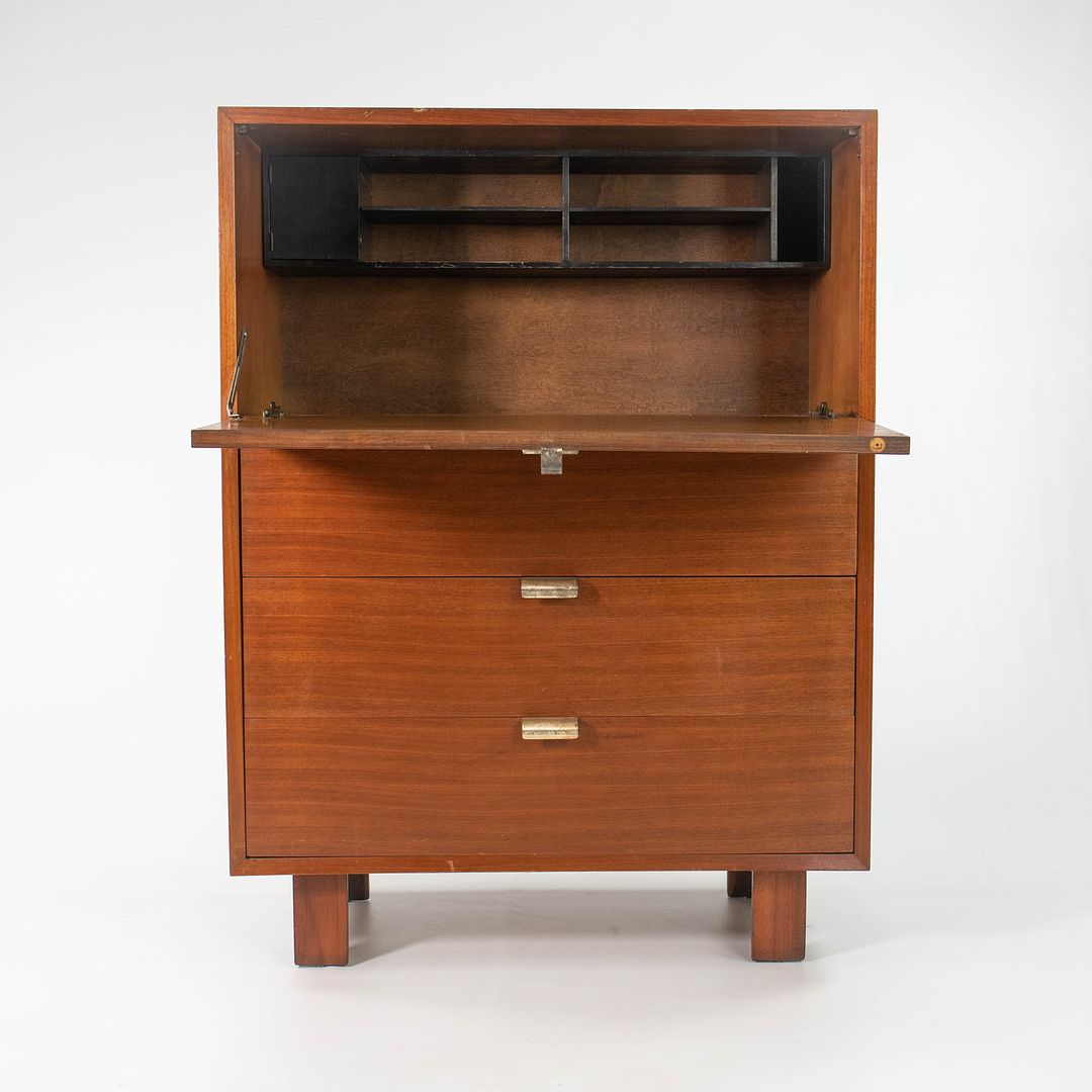 1955 BCS Secretarial Desk by George Nelson for Herman Miller in Walnut